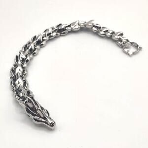 Stainless Steel Dragon fantasy Jointed Bracelet Medieval Valentines Birthday NEW